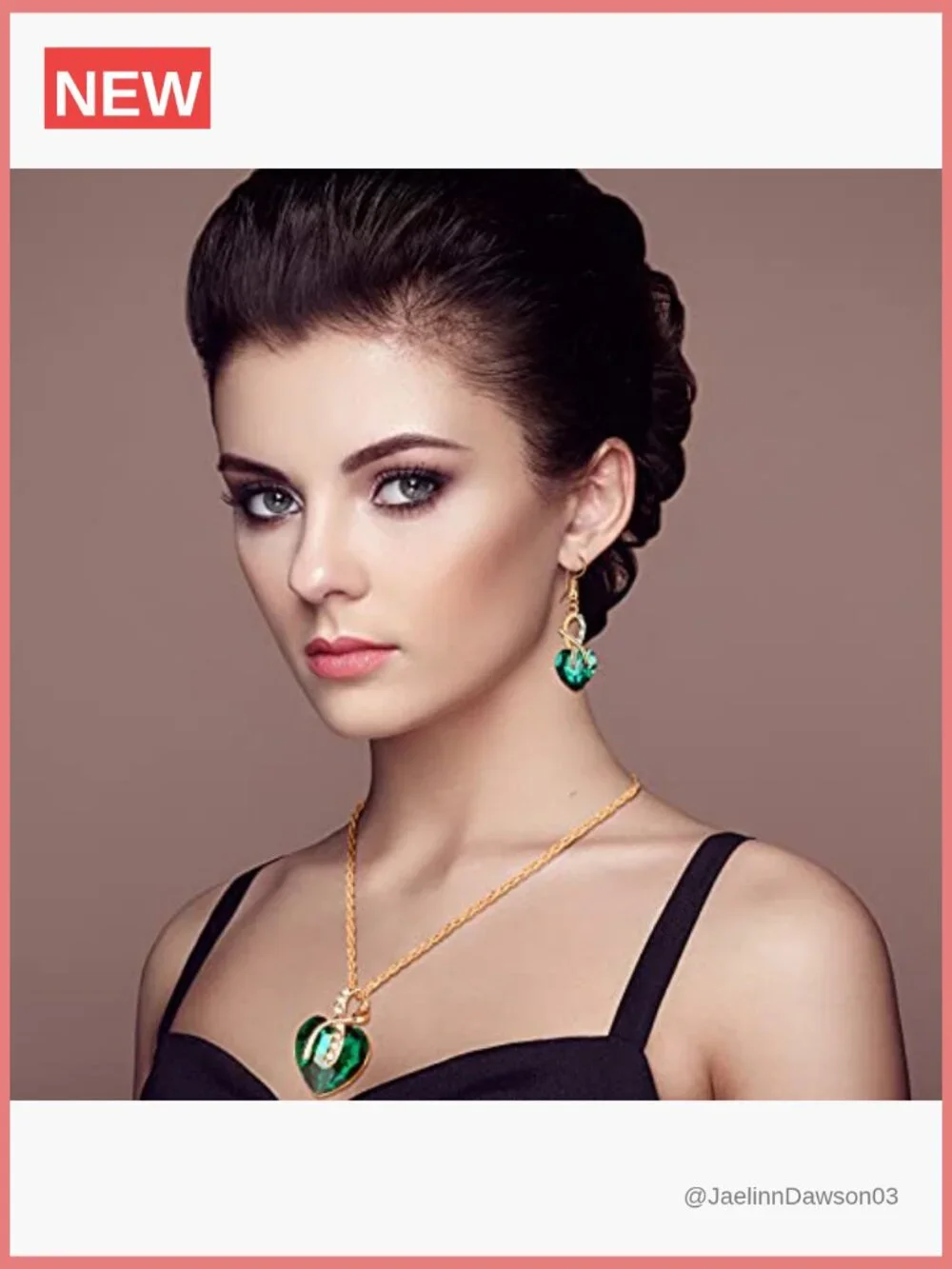 4 Piece Crystal Jewelry Set Necklace and Earring Sets Women